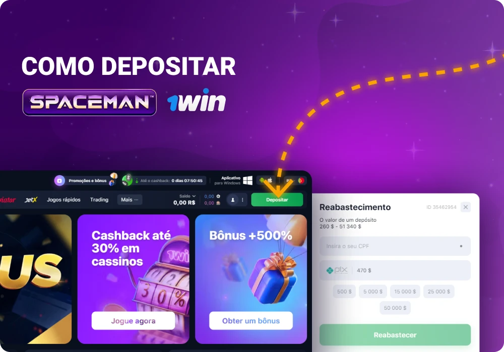 Depositar 1win Brasil