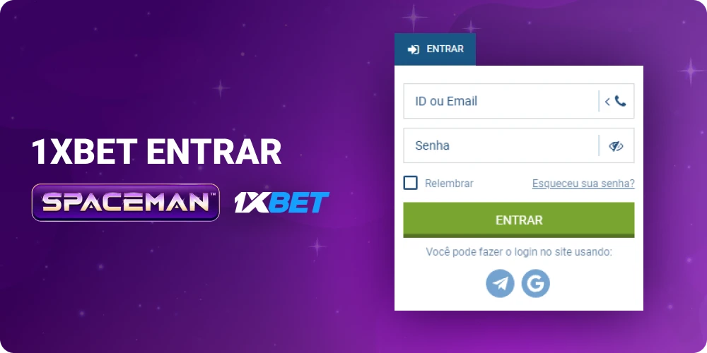 Faça login no 1xbet para jogar Spaceman