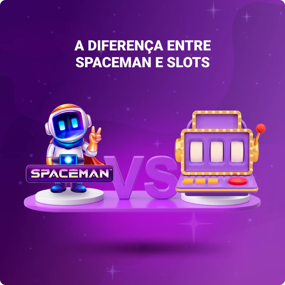 A diferença entre o jogo Spaceman e os caça-níqueis