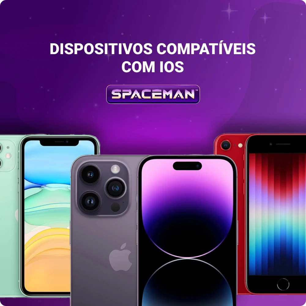 Dispositivos iOS para o aplicativo Spaceman