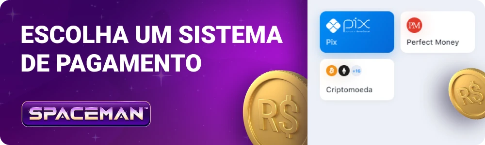 Selecionar um sistema de pagamento para saque