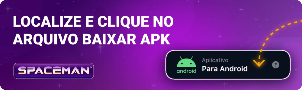 Clique no arquivo Baixar Android APK