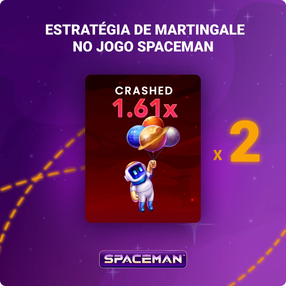 Estratégia Martingale no jogo Spaceman