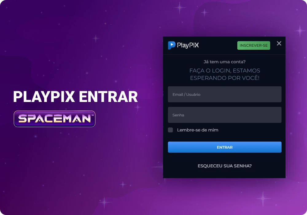Faça login no PlayPIX para jogar Spaceman