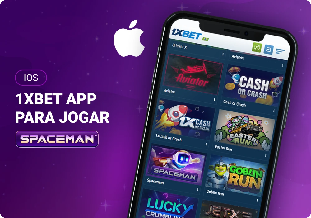 Spaceman 1xBet App para iOS