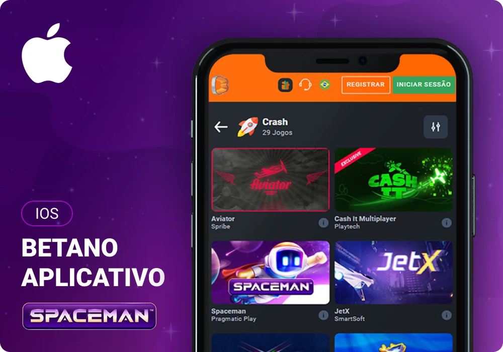 Spaceman Betano App para iOS