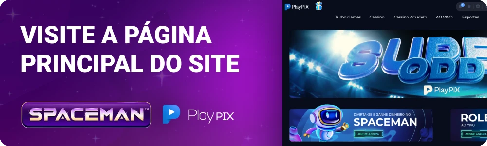 Abra o site da PlayPIX